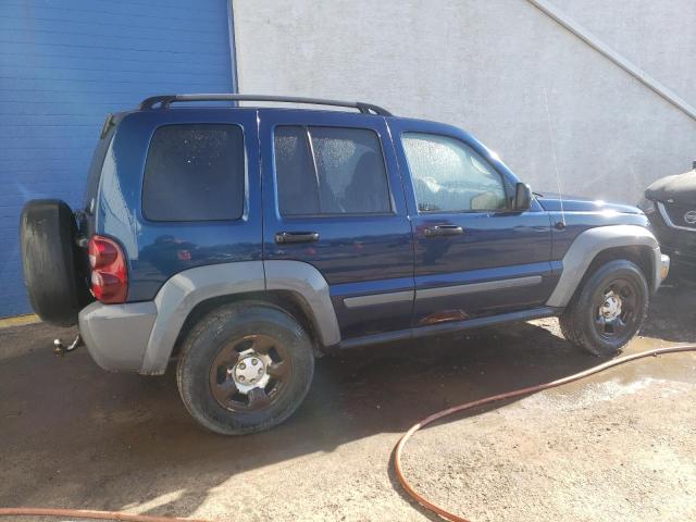 1J4GL48K65W617548 - 2005 JEEP LIBERTY SPORT BLUE photo 3