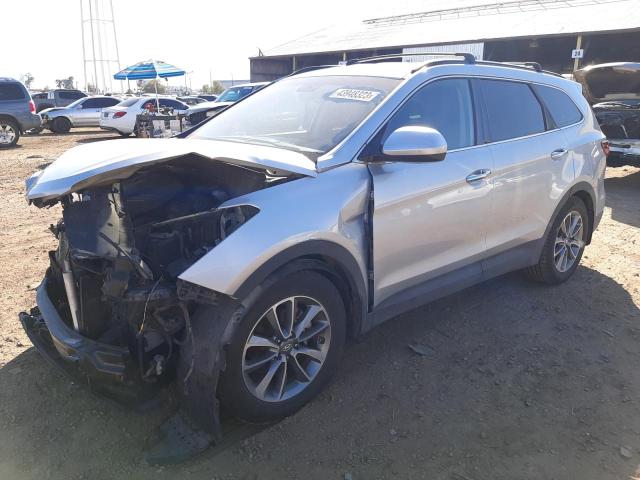 KM8SM4HF8HU222721 - 2017 HYUNDAI SANTA FE SE SILVER photo 1