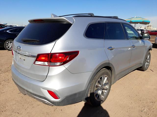 KM8SM4HF8HU222721 - 2017 HYUNDAI SANTA FE SE SILVER photo 3