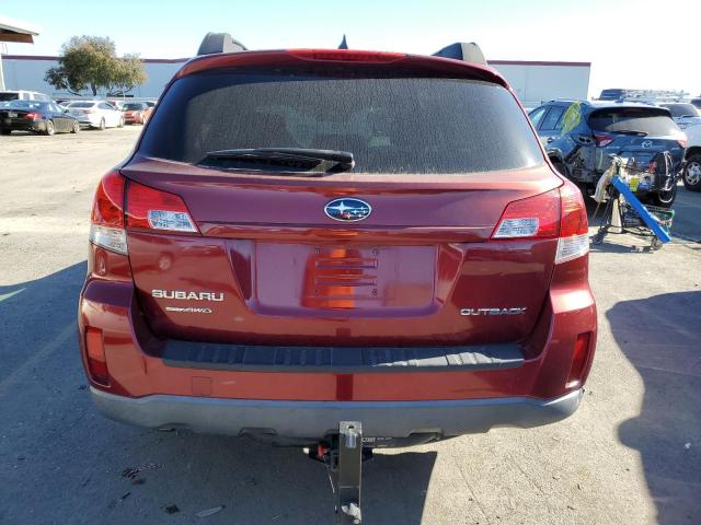 4S4BRBJC5B3446502 - 2011 SUBARU OUTBACK 2.5I LIMITED BURGUNDY photo 6