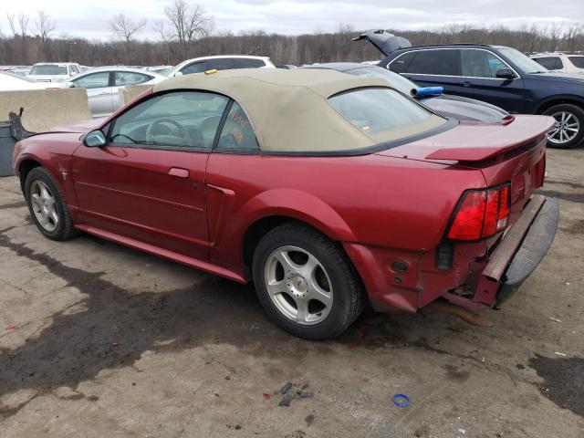 1FAFP44423F438973 - 2003 FORD MUSTANG RED photo 2