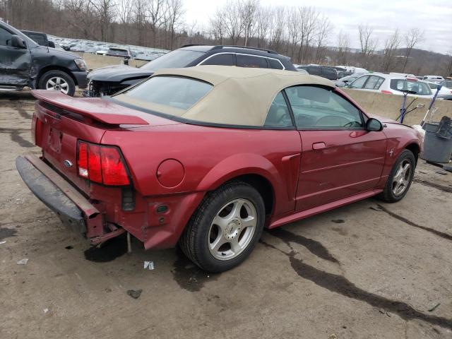1FAFP44423F438973 - 2003 FORD MUSTANG RED photo 3