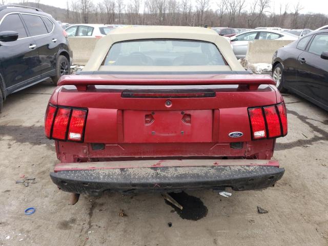 1FAFP44423F438973 - 2003 FORD MUSTANG RED photo 6