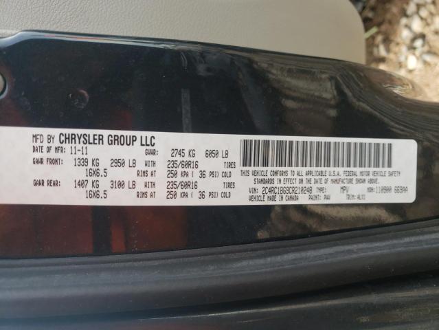 2C4RC1BG9CR210248 - 2012 CHRYSLER TOWN & COU TOURING 石墨色 照片 14