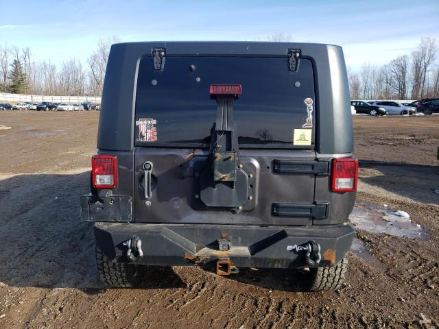 1C4BJWDG9EL301887 - 2014 JEEP WRANGLER U SPORT ნაცრისფერი ფოტო 6