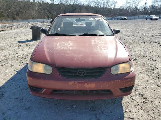 1NXBR12E11Z540122 - 2001 TOYOTA COROLLA CE RED photo 5