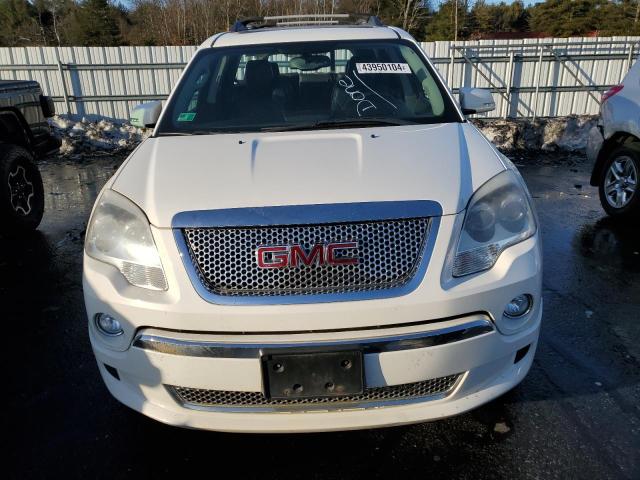 1GKKVTED4CJ314390 - 2012 GMC ACADIA DENALI WHITE photo 5