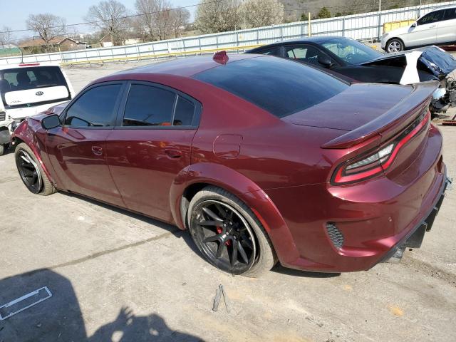 2C3CDXL99MH593271 - 2021 DODGE CHARGER SRT HELLCAT BURGUNDY photo 2