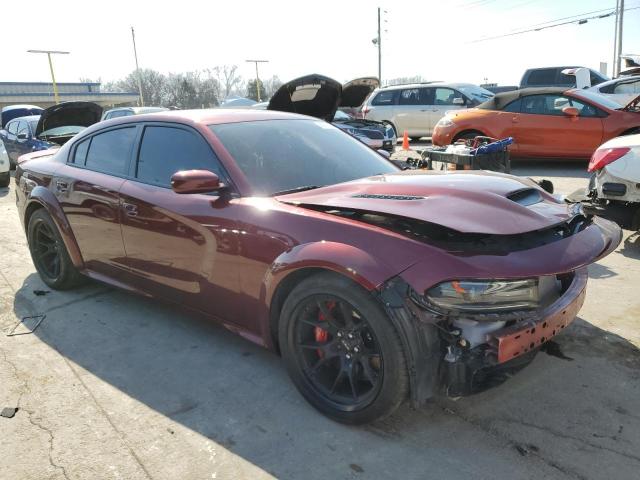 2C3CDXL99MH593271 - 2021 DODGE CHARGER SRT HELLCAT BURGUNDY photo 4