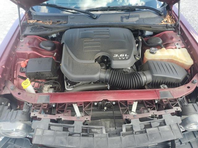 2C3CDZGG6MH583897 - 2021 DODGE CHALLENGER SXT BURGUNDY photo 11