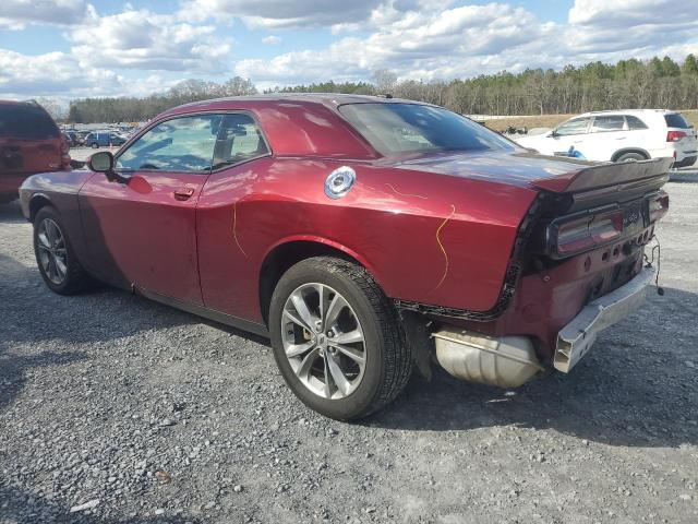 2C3CDZGG6MH583897 - 2021 DODGE CHALLENGER SXT BURGUNDY photo 2