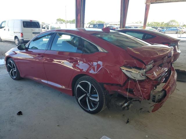 1HGCV1F34KA153033 - 2019 HONDA ACCORD SPORT RED photo 2