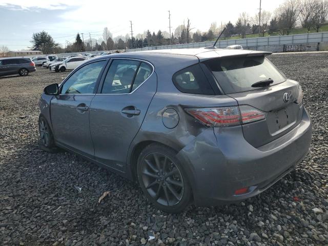 JTHKD5BH9D2127786 - 2013 LEXUS CT 200 GRAY photo 2