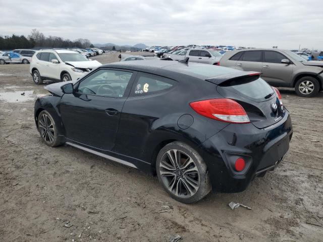 KMHTC6AE1GU255742 - 2016 HYUNDAI VELOSTER TURBO BLACK photo 2