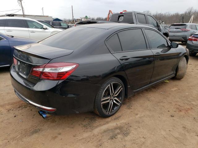 1HGCR2F57GA237852 - 2016 HONDA ACCORD SPORT BLACK photo 3