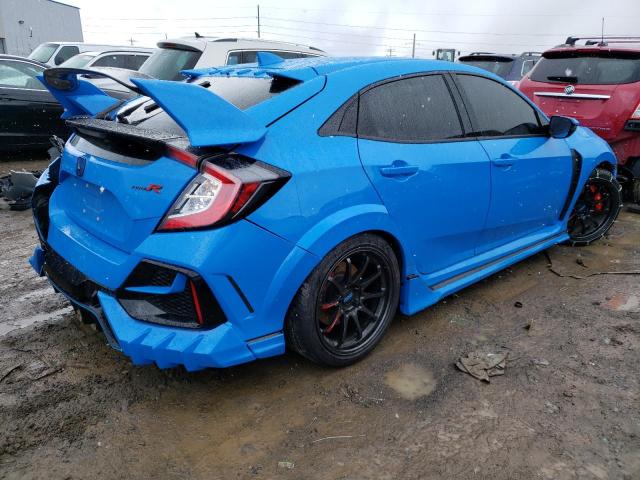 SHHFK8G7XMU203330 - 2021 HONDA CIVIC TYPE-R TOURING BLUE photo 3