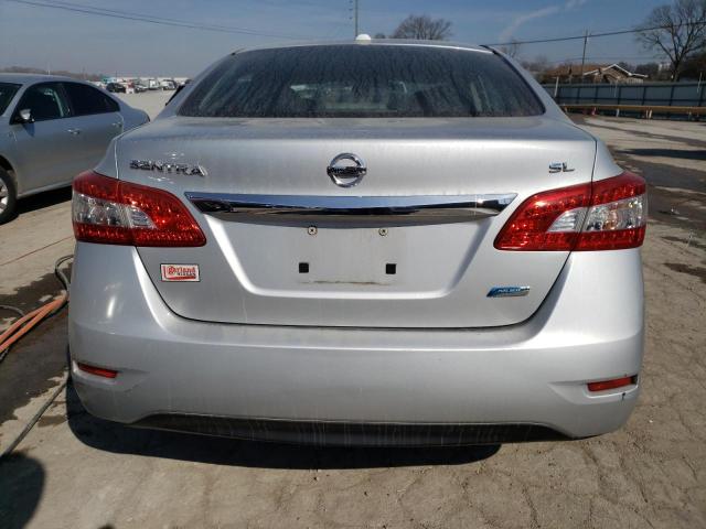 3N1AB7AP3DL627063 - 2013 NISSAN SENTRA S SILVER photo 6