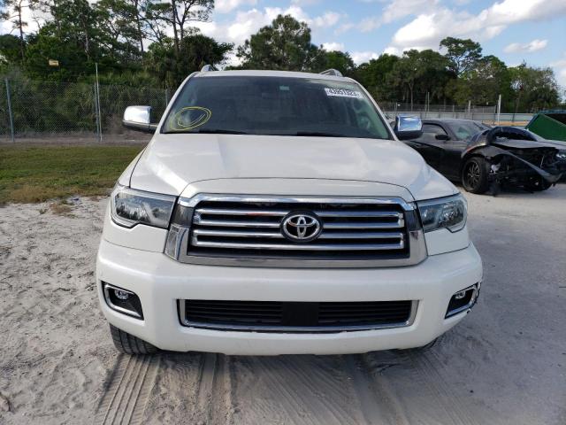 5TDDY5G10KS167626 - 2019 TOYOTA SEQUOIA PLATINUM WHITE photo 5