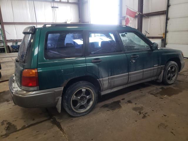 JF1SF6551WG764265 - 1998 SUBARU FORESTER S GREEN photo 3