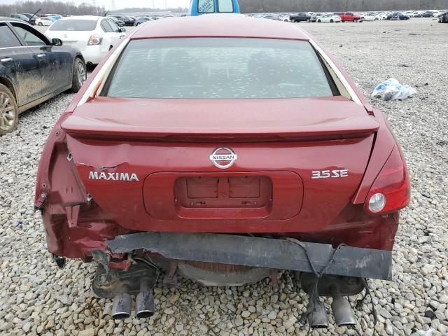 1N4BA41E27C833918 - 2007 NISSAN MAXIMA SE RED photo 6