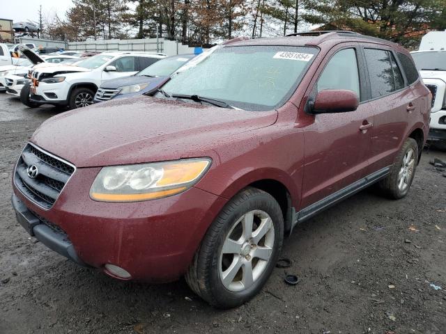 5NMSH73E49H306018 - 2009 HYUNDAI SANTA FE SE MAROON photo 1