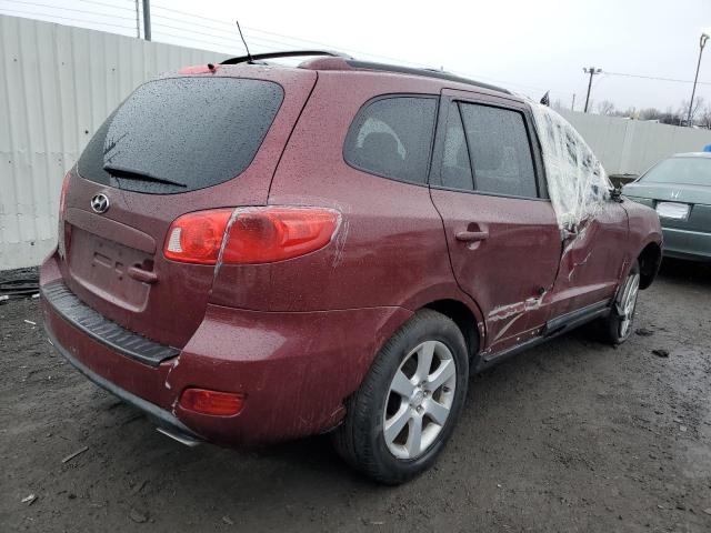 5NMSH73E49H306018 - 2009 HYUNDAI SANTA FE SE MAROON photo 3