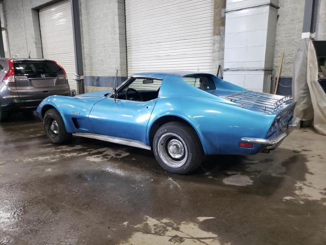 1237J3S419364 - 1973 CHEVROLET CORVETTE BLUE photo 2