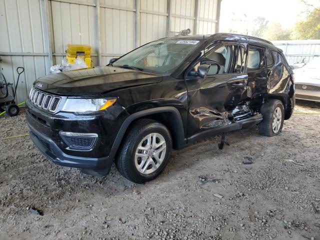 3C4NJCAB0JT411116 - 2018 JEEP COMPASS SPORT BLACK photo 1