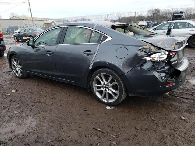 JM1GJ1W63E1133155 - 2014 MAZDA 6 GRAND TOURING GRAY photo 2