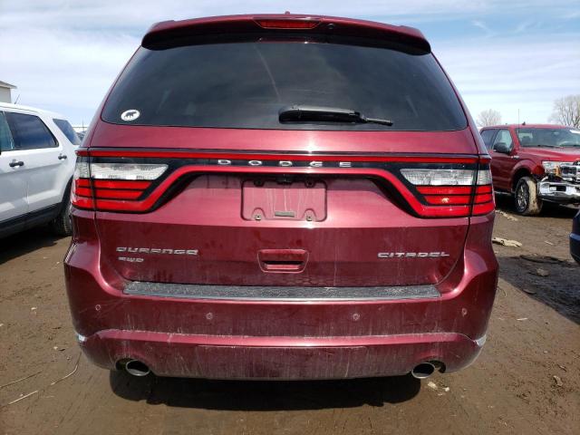 1C4RDJEG4HC661516 - 2017 DODGE DURANGO CITADEL BURGUNDY photo 6