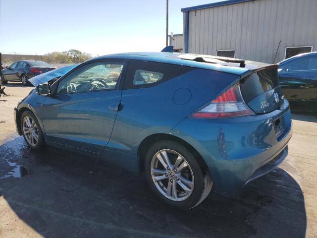 JHMZF1C42BS001201 - 2011 HONDA CR-Z BLUE photo 2