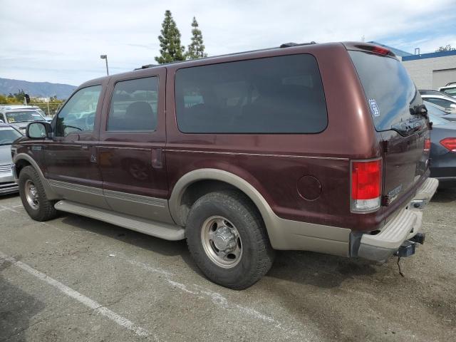 1FMNU42S61EC64923 - 2001 FORD EXCURSION LIMITED BURGUNDY photo 2