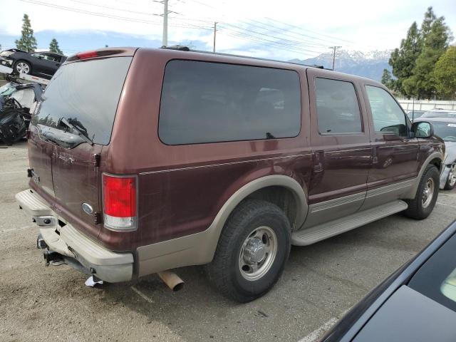 1FMNU42S61EC64923 - 2001 FORD EXCURSION LIMITED BURGUNDY photo 3