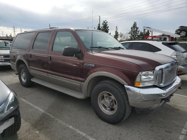1FMNU42S61EC64923 - 2001 FORD EXCURSION LIMITED BURGUNDY photo 4