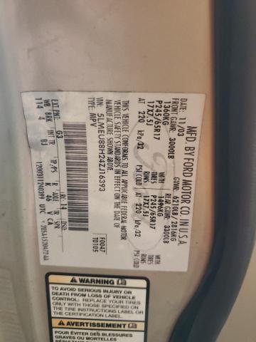 5LMEU88H24ZJ16393 - 2004 LINCOLN AVIATOR 棕色 照片 13