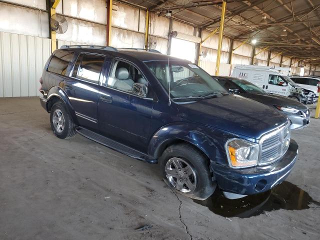 1D4HB58D54F241527 - 2004 DODGE DURANGO LIMITED BLUE photo 4