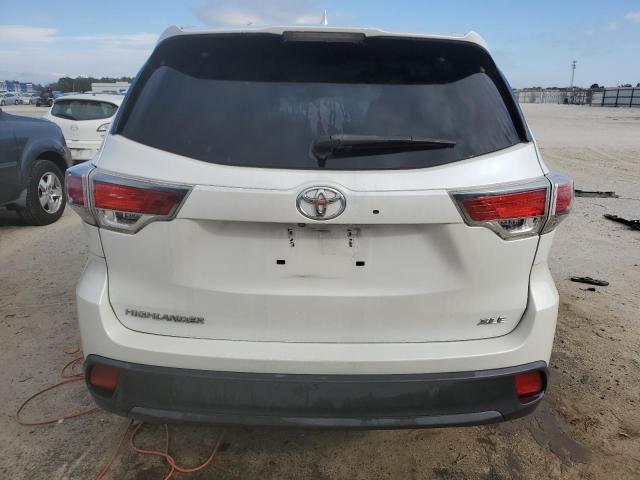 5TDKKRFH2FS100241 - 2015 TOYOTA HIGHLANDER XLE WHITE photo 6