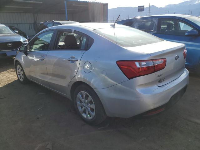 KNADM4A34C6052249 - 2012 KIA RIO LX SILVER photo 2