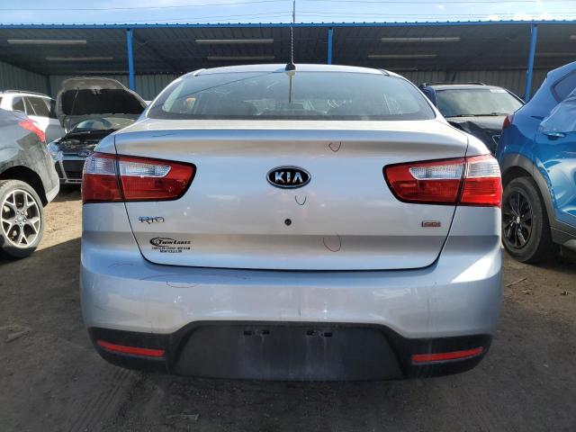 KNADM4A34C6052249 - 2012 KIA RIO LX SILVER photo 6