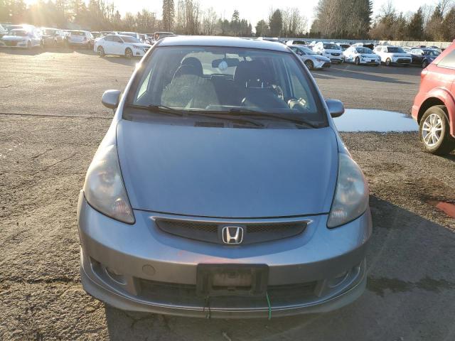 JHMGD38667S005097 - 2007 HONDA FIT S GRAY photo 5