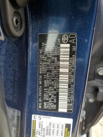 2T1BR32E17C767106 - 2007 TOYOTA COROLLA CE BLUE photo 12