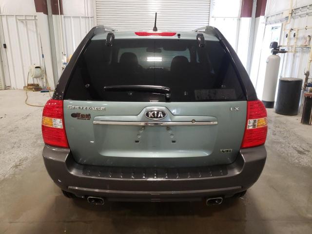 KNDJE723277349992 - 2007 KIA SPORTAGE EX GREEN photo 6