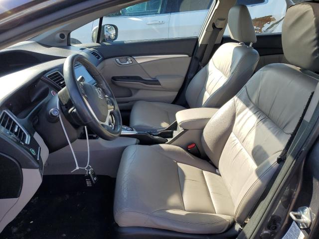 19XFB2F90FE257603 - 2015 HONDA CIVIC EXL ნაცრისფერი ფოტო 7