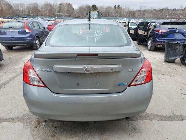 3N1CN7AP1EL811631 - 2014 NISSAN VERSA S GRAY photo 6