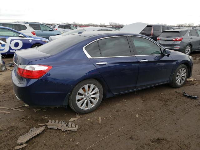 1HGCR2F87DA201794 - 2013 HONDA ACCORD EXL BLUE photo 3