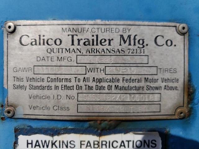 4GASS162XP1000181 - 1993 UTILITY TRAILER BLUE photo 10
