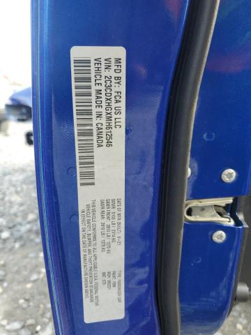 2C3CDXHGXMH612546 - 2021 DODGE CHARGER GT BLUE photo 12