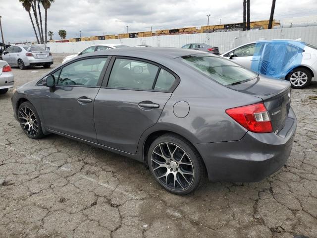 19XFB2F5XCE350508 - 2012 HONDA CIVIC LX GRAY photo 2