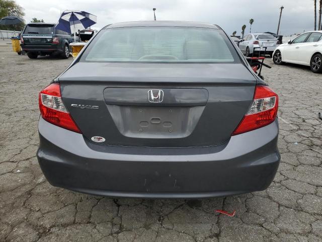 19XFB2F5XCE350508 - 2012 HONDA CIVIC LX GRAY photo 6