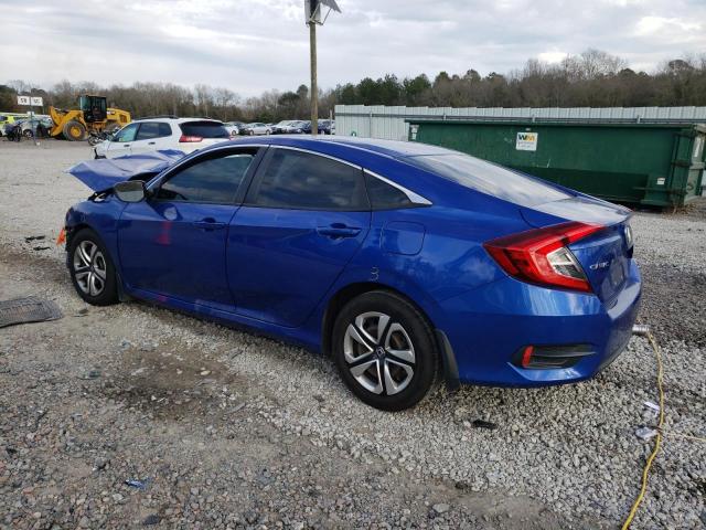 2HGFC2F57JH519402 - 2018 HONDA CIVIC LX BLUE photo 2